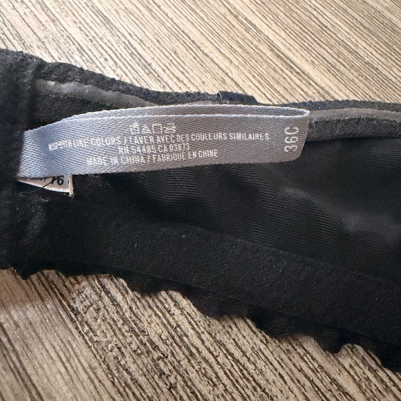 Aerie Black Lace Strapless Bra - Picture 7 of 7